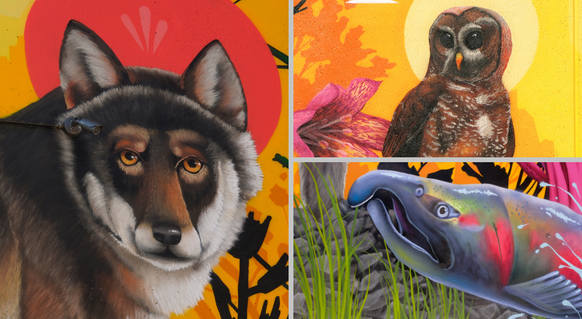 Oregon Wild ESA Mural in Portland