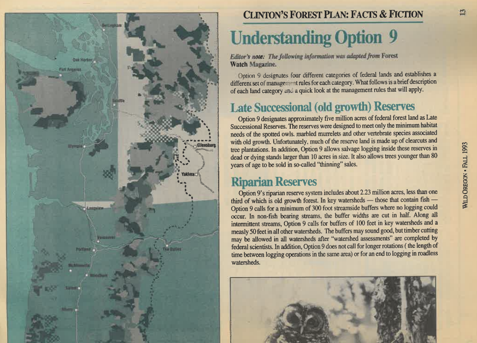 Oregon Wild Newsletter Option 9 NWFP Spread